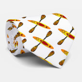 DOPPELTES FLÜGELIGES PADDEL-KAYAKING LOGO KRAWATTE (Gerollt)