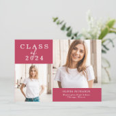 Doppeltes Foto | Abschluss 2023 Ankündigung (Stehend Vorderseite)