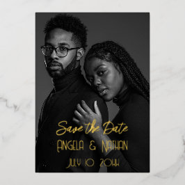 Doppeltes Foto Daten speichern mit Folieneinladung