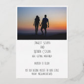 Doppeltes Foto Daten speichern mit Folieneinladung (Rückseite)