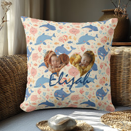 Doppeltes Foto Kissen Herzrahmen Kawaii Ozean