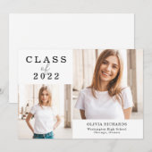 Doppeltes Foto | Klasse des Abschlusses 2022 Ankündigung (Vorne/Hinten)