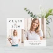 Doppeltes Foto | Klasse des Abschlusses 2025 Ankündigung (Stehend Vorderseite)