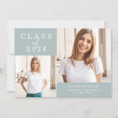 Doppeltes Foto | Klasse des Abschlusses 2025 Ankündigung (Vorderseite)