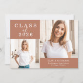 Doppeltes Foto | Klasse des Abschlusses 2025 Ankündigung (Vorderseite)