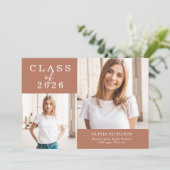 Doppeltes Foto | Klasse des Abschlusses 2025 Ankündigung (Stehend Vorderseite)