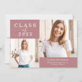 Doppeltes Foto | Klasse des Abschlusses 2025 Ankündigung (Vorderseite)