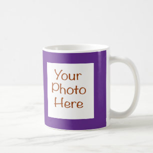 Doppeltes Foto Personalisierte Pix auf Lila Tasse