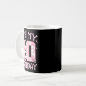 Doppeltes Geburtstagsmädchen 10. Geburtstag Coquet Kaffeetasse (Vorderseite Links)