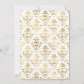Doppeltes Gedenkfoto-Goldschrift-Funeral Einladung (Rückseite)