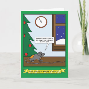 Doppeltes geklickte Weihnachtskarte! Feiertagskarte