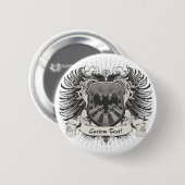 Doppeltes ging Adler-Wappen voran Button (Vorne & Hinten)