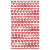 Doppeltes Glück 囍 Shuangxi Chinesisches Hanzi Herz Tischdecke (Vorderseite)