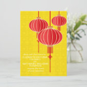 Doppeltes Glück-chinesische Einladung (Stehend Vorderseite)