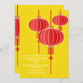 Doppeltes Glück-chinesische Einladung (Vorne/Hinten)