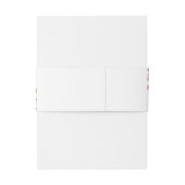 Doppeltes Glück Elegante chinesische Hochzeit Einladungsbanderole (Rückseitenbeispiel)