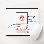 Doppeltes Glück - Familienzitat Mousepad (Mit Mouse)