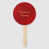 Doppeltes Glück floraler Hintergrund Chinesische H Fächer (Rückseite)