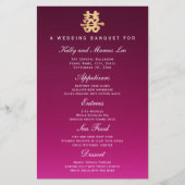 Doppeltes Glück | Hochzeitsbankmenü (Vorderseite)