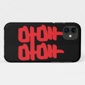 Doppeltes Glück im roten Fall Case-Mate iPhone Hülle (Rückseite (Horizontal))