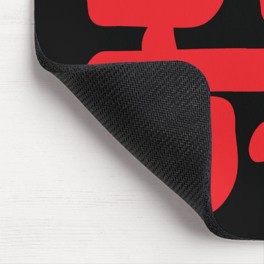 Doppeltes Glück in Red Mousepad (Ecke)