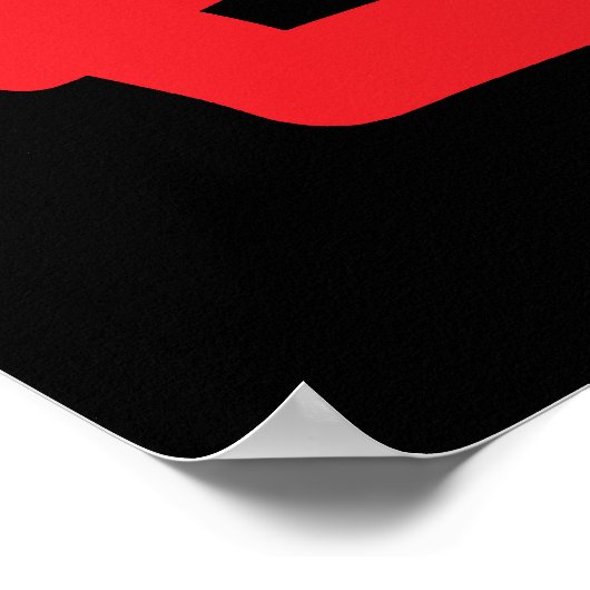 Doppeltes Glück in rotem Poster (Ecke)