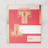 Doppeltes Glück Platzkarte (Außenseite Aufgefaltet)