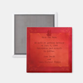 Doppeltes Glück Save the Date Magnet (Vorderseite/Rückseite)