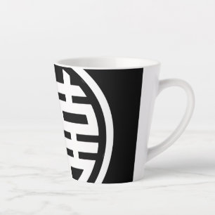 Doppeltes Glück/Schwarz/Kleine Latte-Tasse Milchtasse