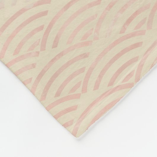 Doppeltes Glück-Symbol auf leichtem Fleecedecke (Ecke)