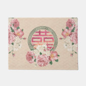 Doppeltes Glück-Symbol auf leichtem Fußmatte (Vorderseite)