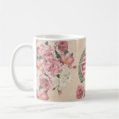 Doppeltes Glück-Symbol auf leichtem Kaffeetasse (Links)