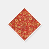 Doppeltes Glück und chinesisches Muster Serviette (Ecke)