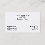 Doppeltes Glück - Weißes Kontur Herz Visitenkarte (Rückseite)