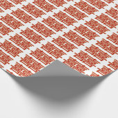 Doppeltes glückliches Muster Geschenkpapier (Ecke)