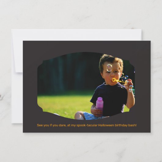 Doppeltes Halloween-Bash-Party Einladung (Rückseite)