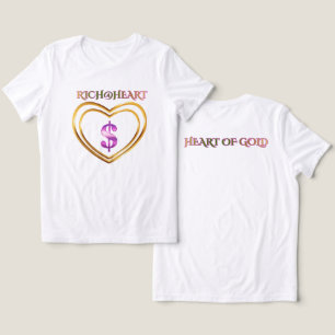 DOPPELTES HERZ REICH@HERZ Damen Doppelherz Tri-Blend Shirt