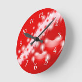 Doppeltes Herz Runde Wanduhr (Winkel)