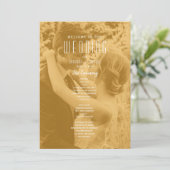 Doppeltes Hochzeitsfoto Programm (Stehend Vorderseite)