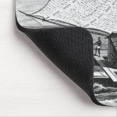 Doppeltes Kanu des Fijian von der Geschichte von Mousepad (Ecke)