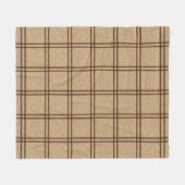 Doppeltes Kariertes Muster Fleecedecke (Vorderseite (Horizontal))