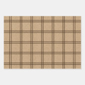 Doppeltes Kariertes Muster Geschenkpapier Set (Vorderseite)