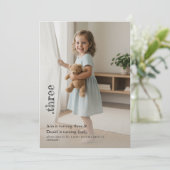 Doppeltes Kind Geschwister Süßes Foto Gemeinsame P Einladung (Stehend Vorderseite)