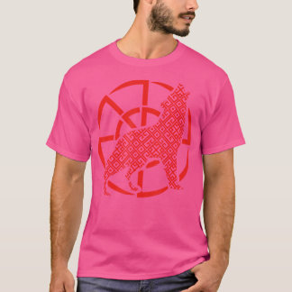 Doppeltes Kolovrat-slawisches Gottsymbol mit furch T-Shirt