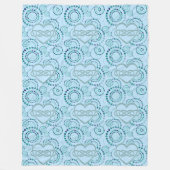 Doppeltes Lemniscate Herz - Nahtloses Dosierungsmu Fleecedecke (Vorderseite)