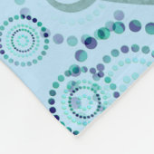 Doppeltes Lemniscate Herz - Nahtloses Dosierungsmu Fleecedecke (Ecke)