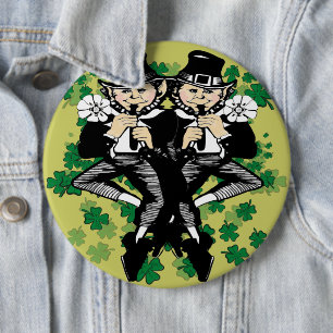 Doppeltes Leprechaun Button