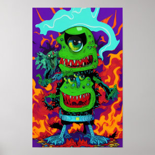 Doppeltes Licht auf die Monstrosität - Ken Gage Ar Poster