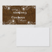 Doppeltes Logo bearbeitete Leder-und Visitenkarte (Vorne/Hinten)