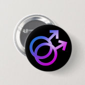 Doppeltes männliches Symbol Button (Vorne & Hinten)